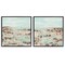 Stupell Industries Mint Pastel Abstract Vista 2 pc Framed Giclee Wall Art Set Design by June Erica Vess